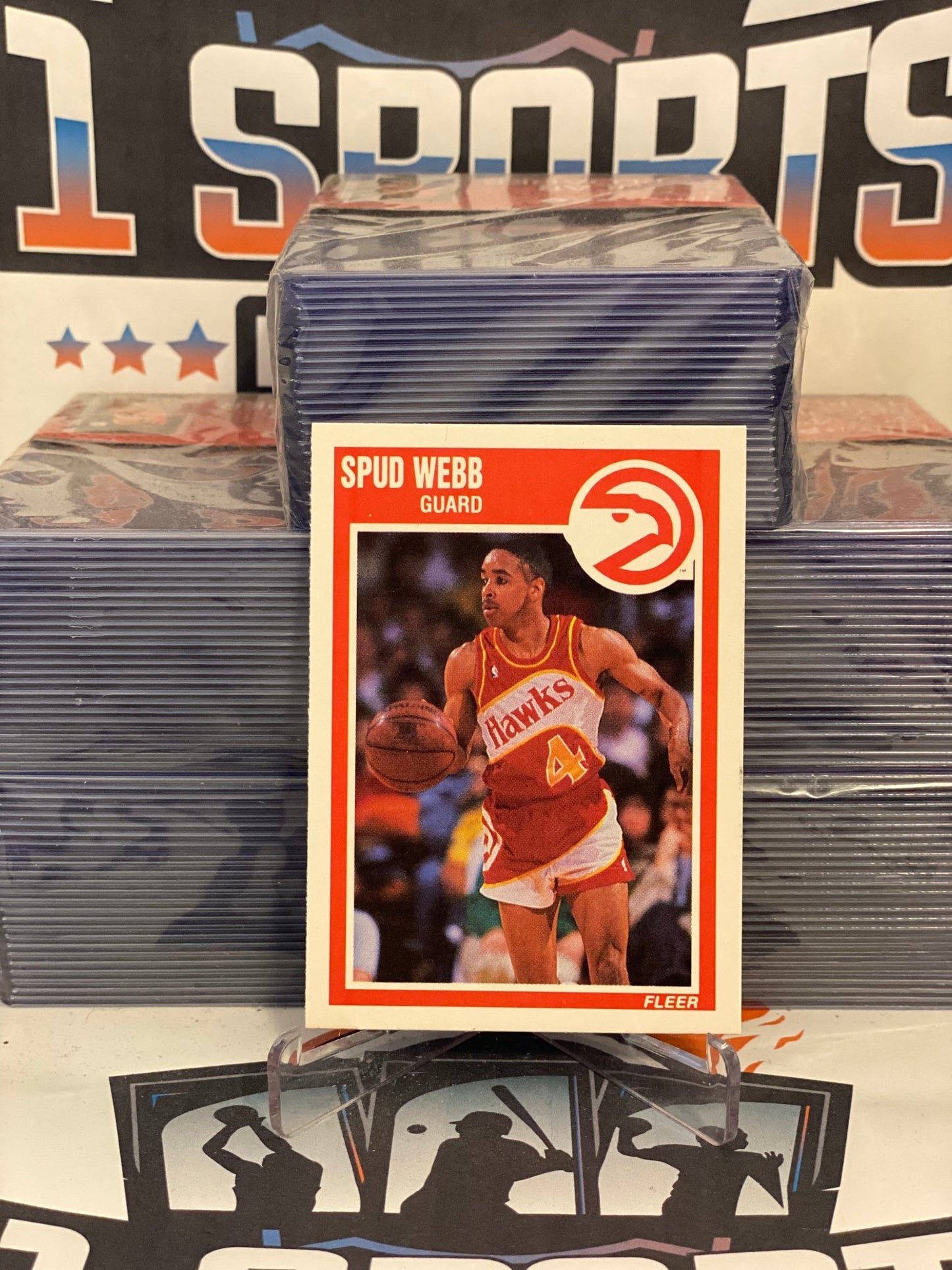1989 Fleer Spud Webb #6