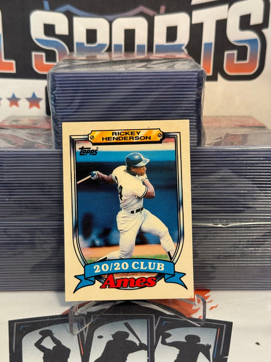 1989 Topps (Ames, 20/20) Rickey Henderson #16