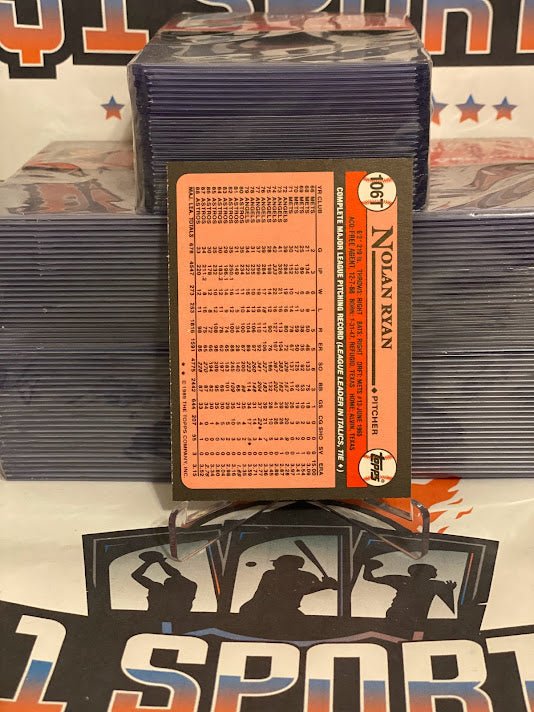 1989 Topps Traded (Tiffany) Nolan Ryan #106T