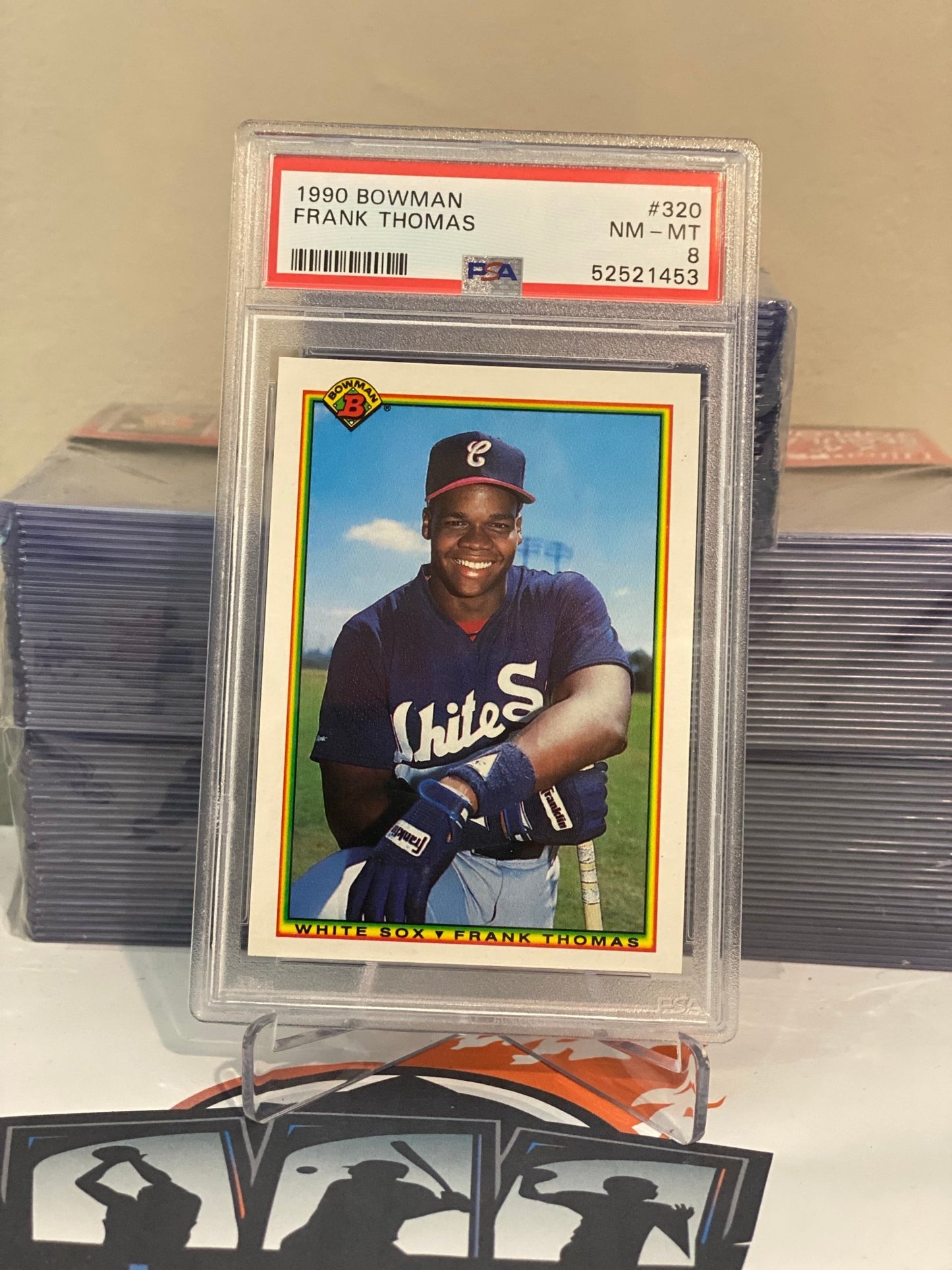 1990 Bowman Frank Thomas Rookie #320 - PSA 8