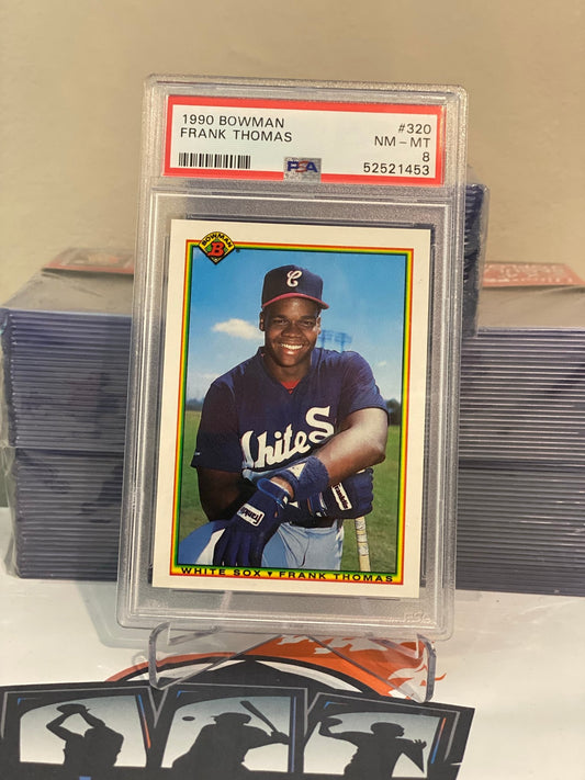 1990 Bowman Frank Thomas Rookie #320 - PSA 8