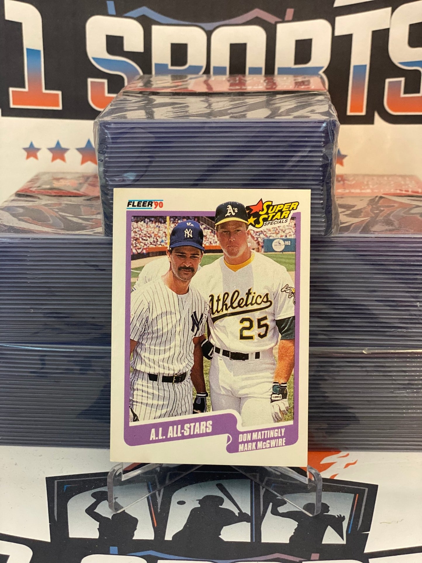 1990 Fleer (A.L. All-Stars) Mark McGwire & Don Mattingly #638