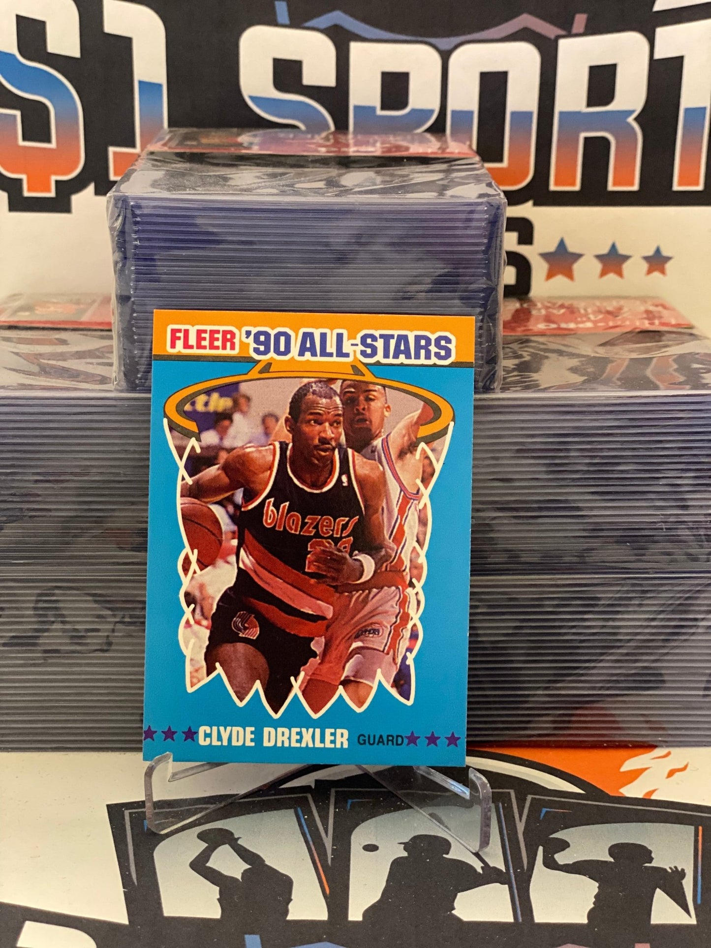 1990 Fleer (All-Stars) Clyde Drexler #11