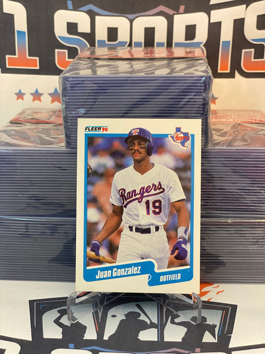1990 Fleer Juan Gonzalez Rookie #297