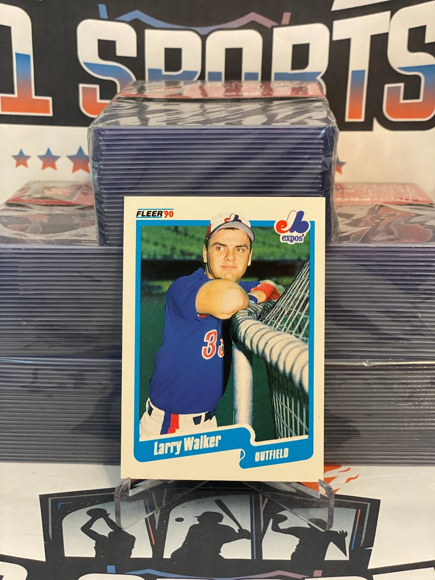 1990 Fleer Larry Walker Rookie #363