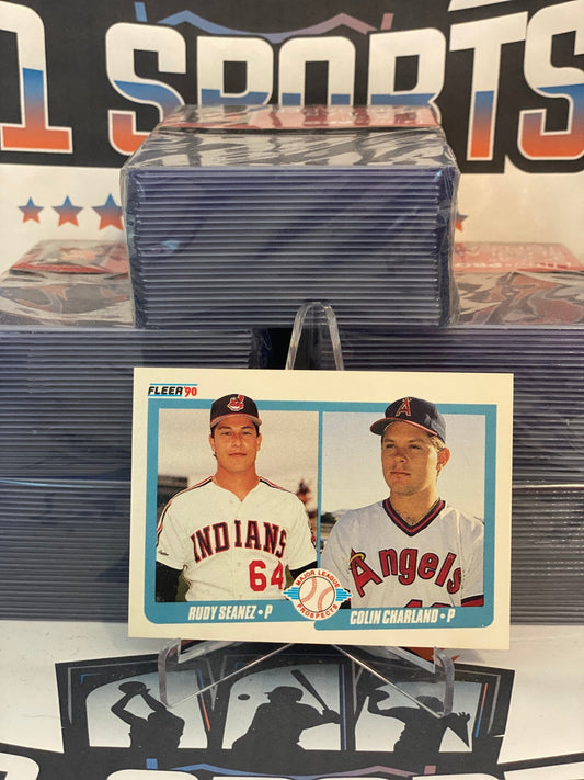 1990 Fleer (Major League Prospects) Rudy Seanez & Colin Charland Rookie #640