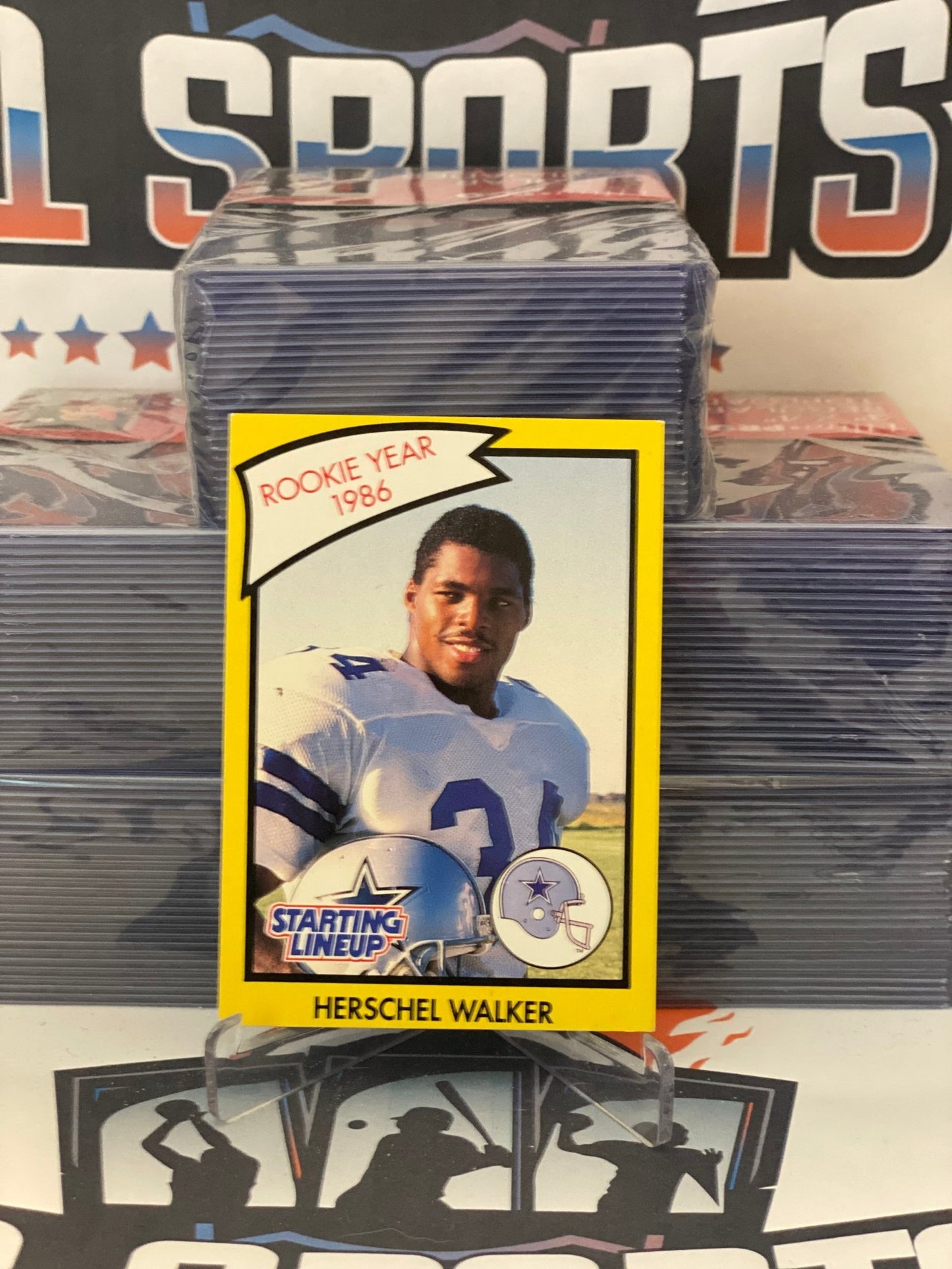 1990 Kenner Starting Lineup (Rookie of the Year) Herschel Walker #NNO