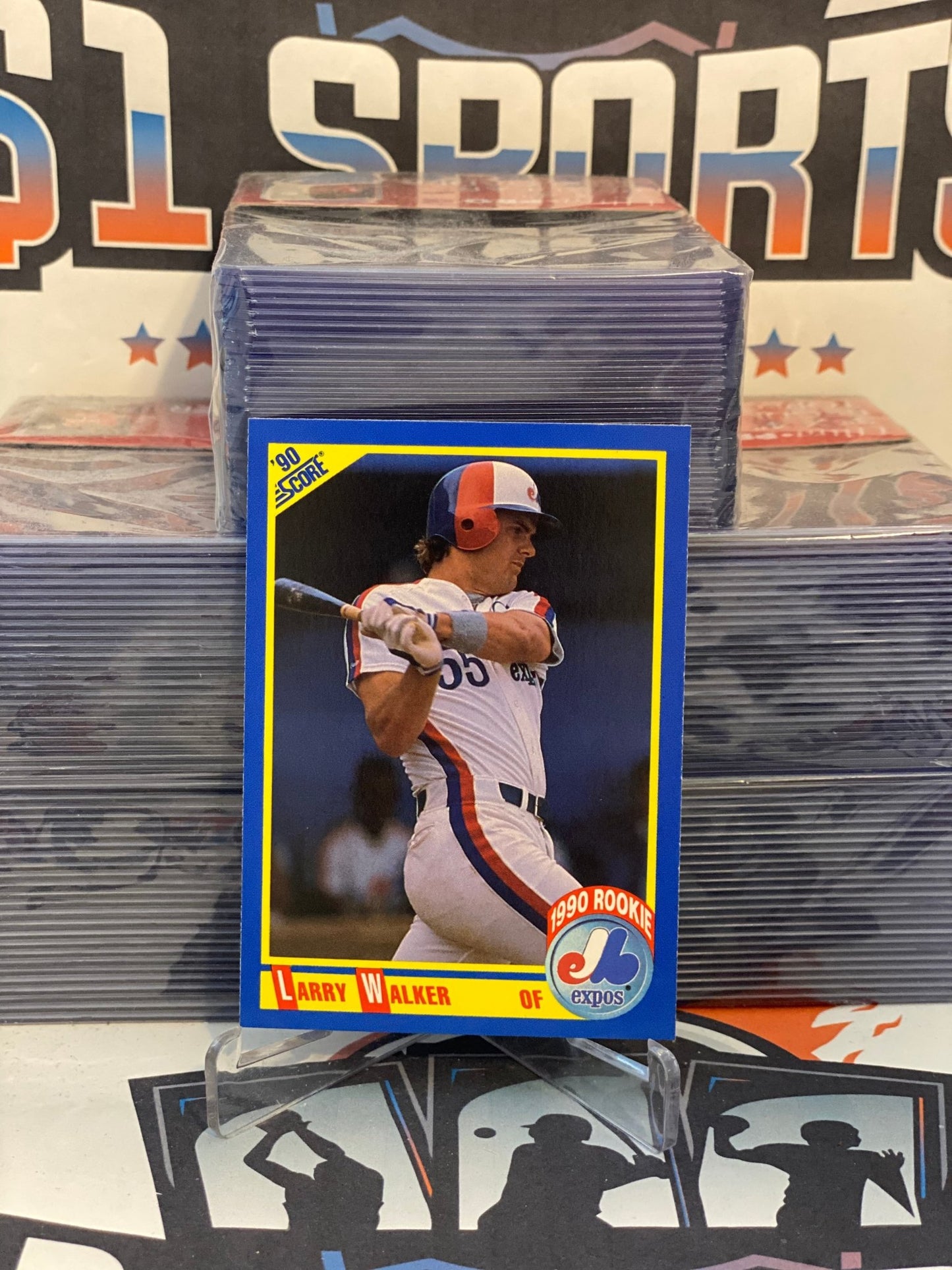 1990 Score Larry Walker Rookie #631