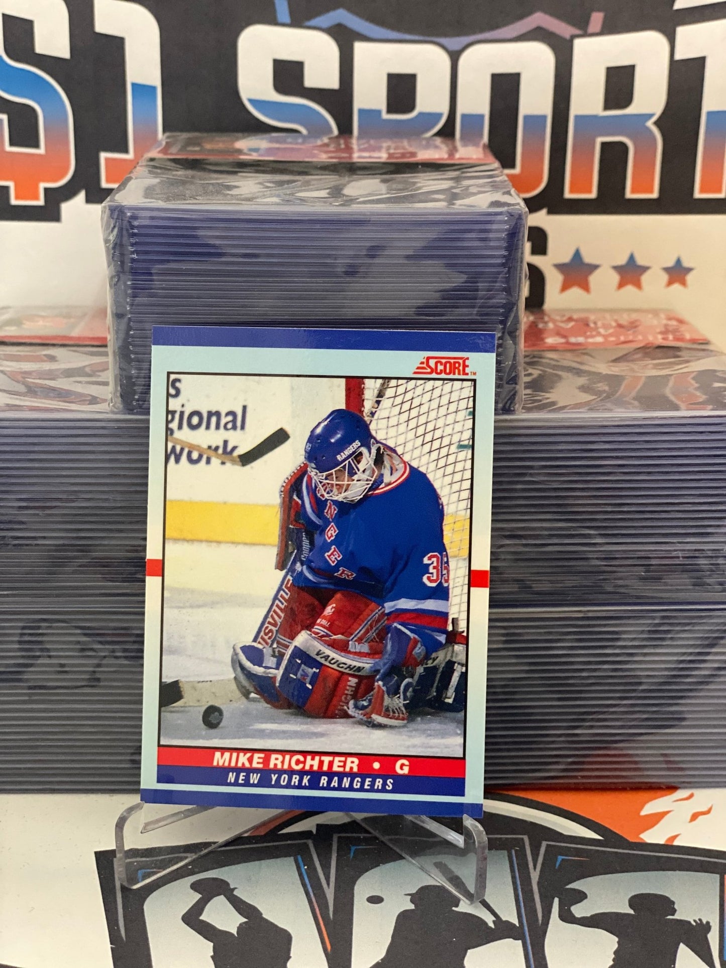 1990 Score Mike Richter Rookie #27