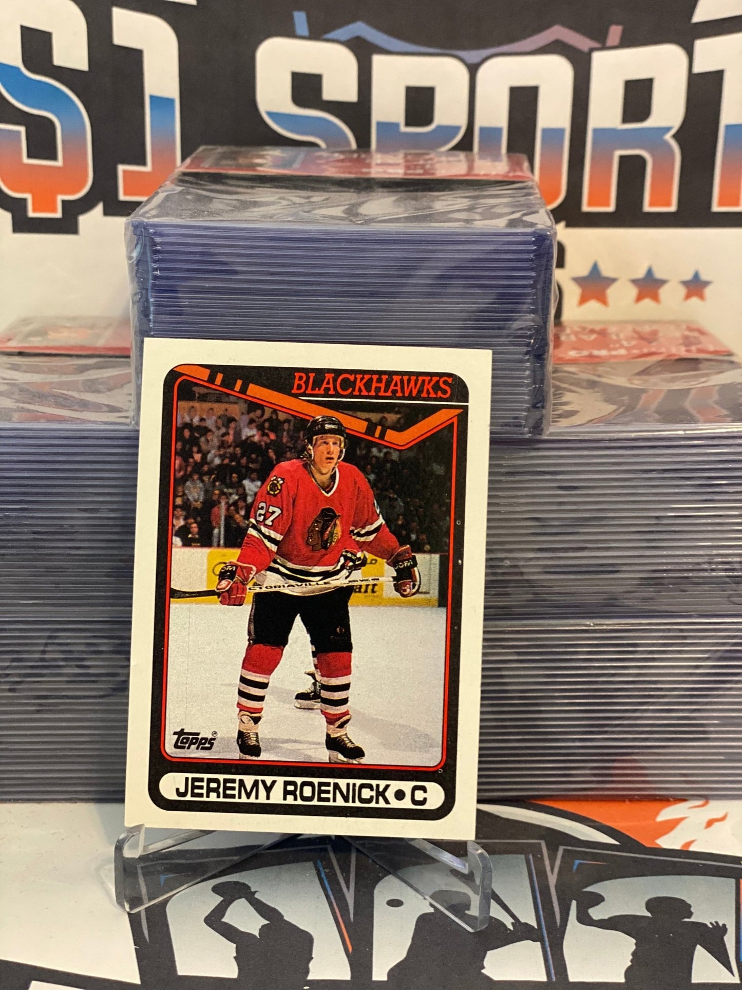 1990 Topps Jeremy Roenick Rookie #7