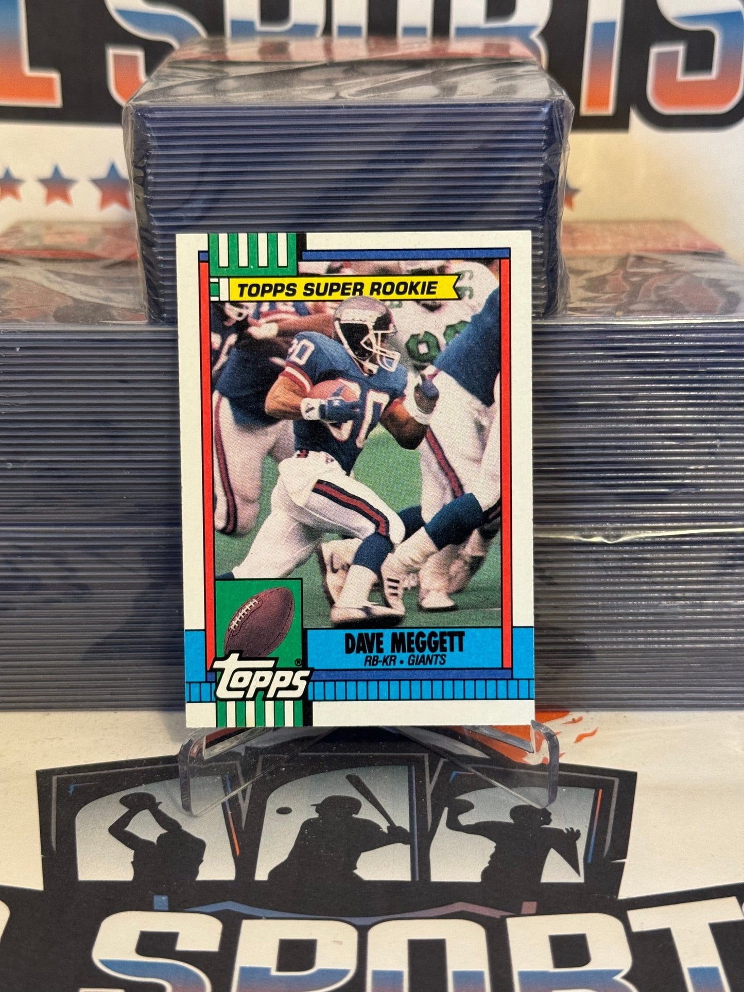 1990 Topps (Super Rookie) Dave Meggett #49