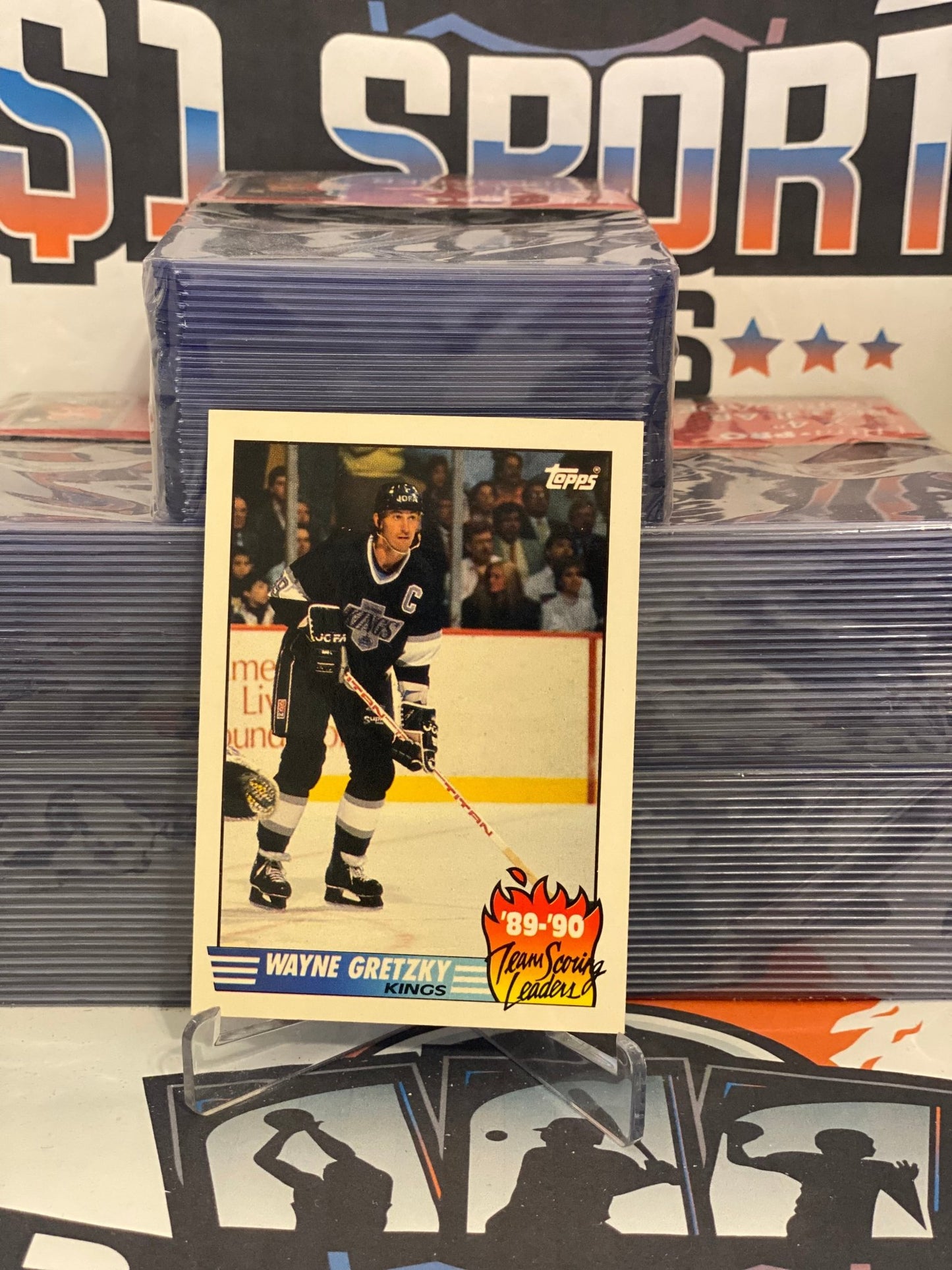 1990 Topps (Team Scoring Leaders) Wayne Gretzky #12