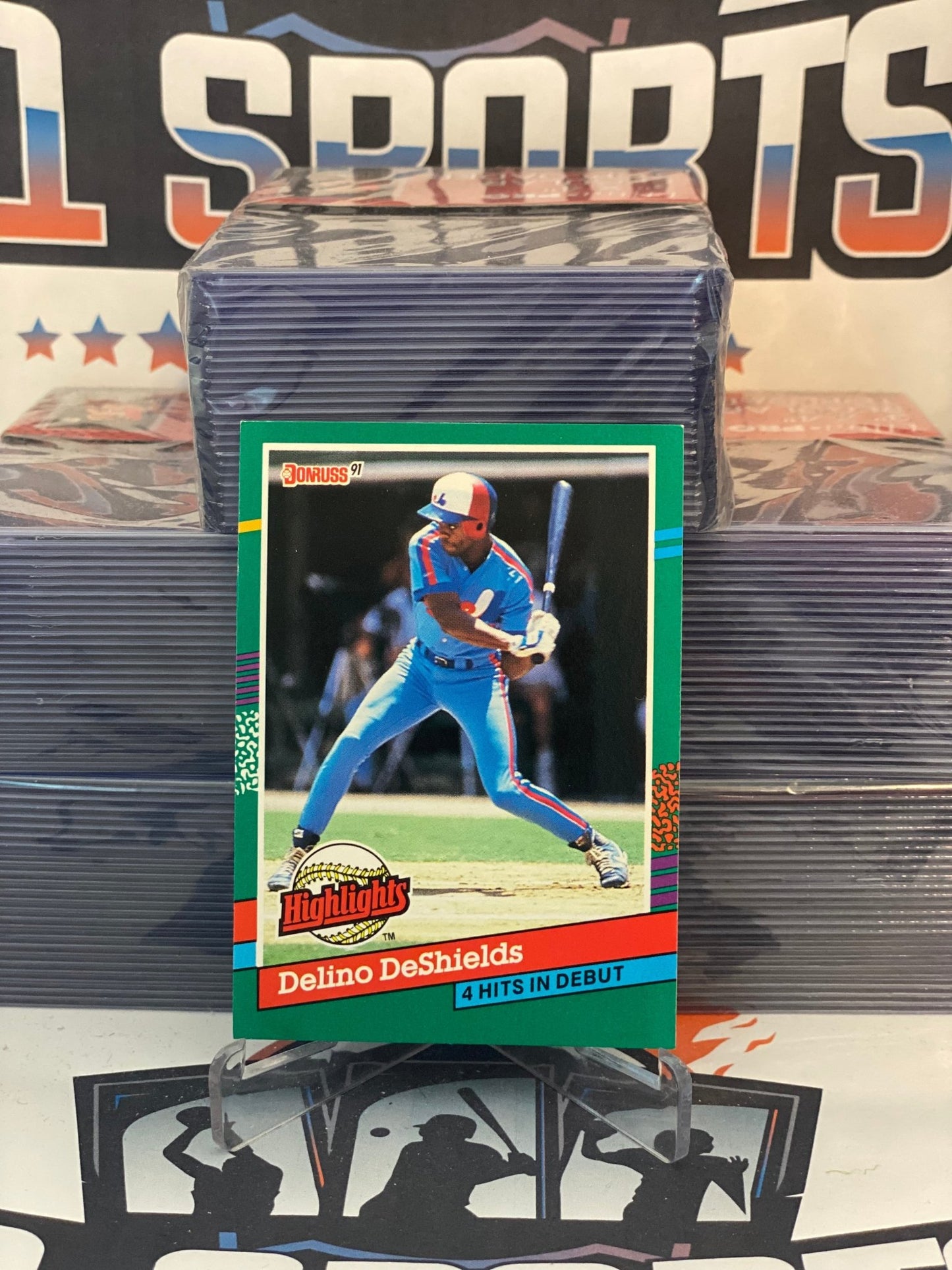 1991 Donruss (Highlights) Delino DeShields #BC-16