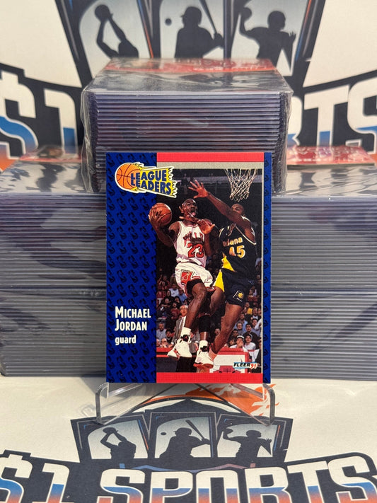1991 Fleer (League Leaders) Michael Jordan #220
