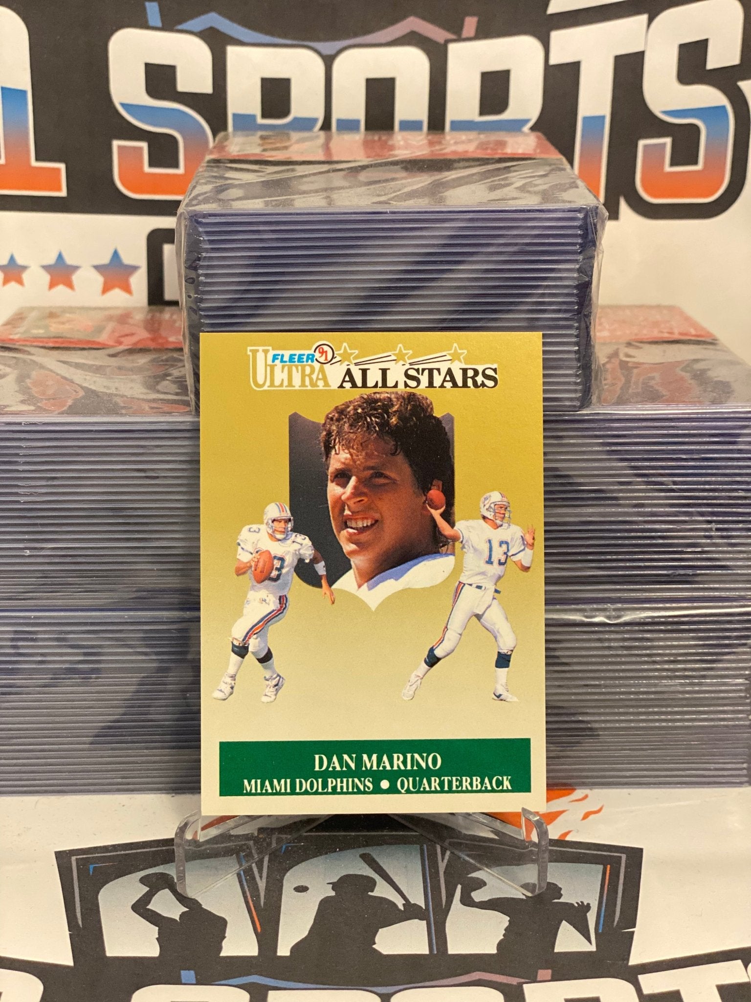 SCORE 91 Signed DAN MARINO TEAM MVP 632 1991 CARD for