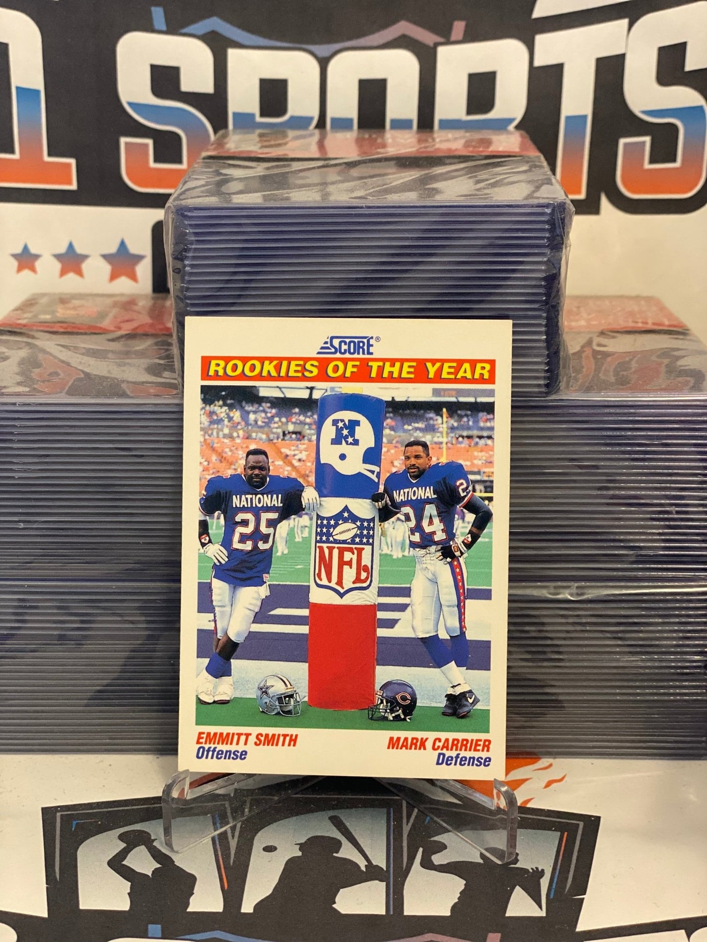 1991 Score (Rookies of the Year) Emmitt Smith & Mark Carrier #675