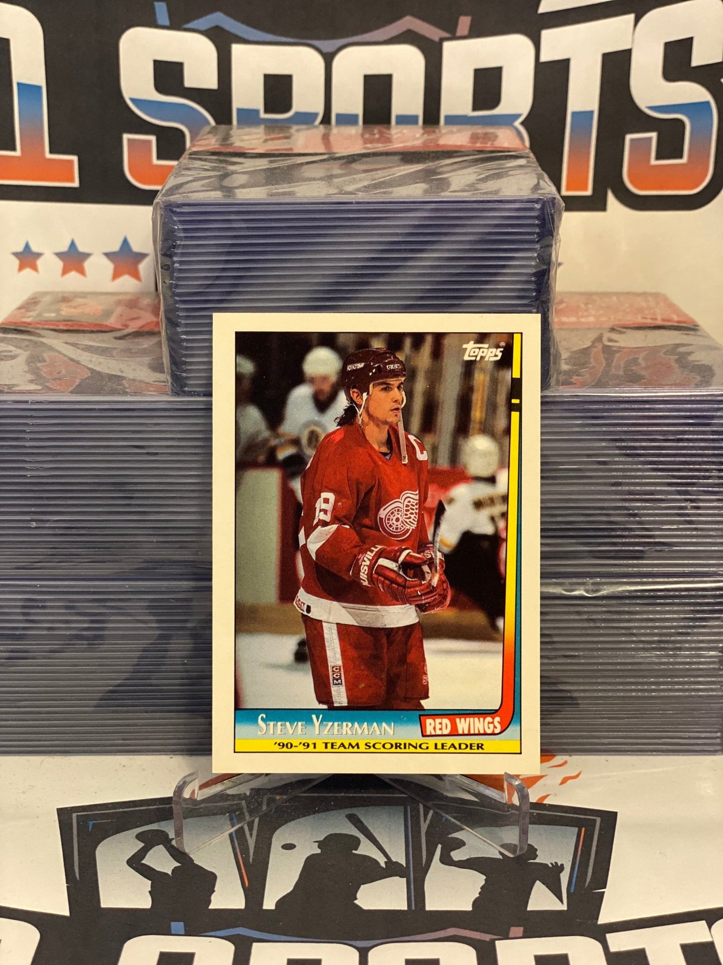 1991 Topps (Red Wings Scoring Leaders) Steve Yzerman #3