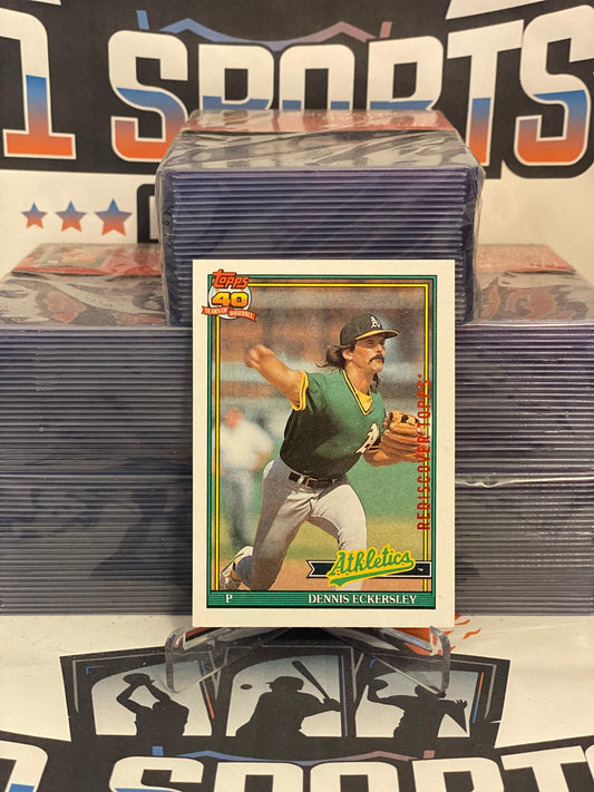 1991 Topps (Rediscover Topps) Dennis Eckersley #250