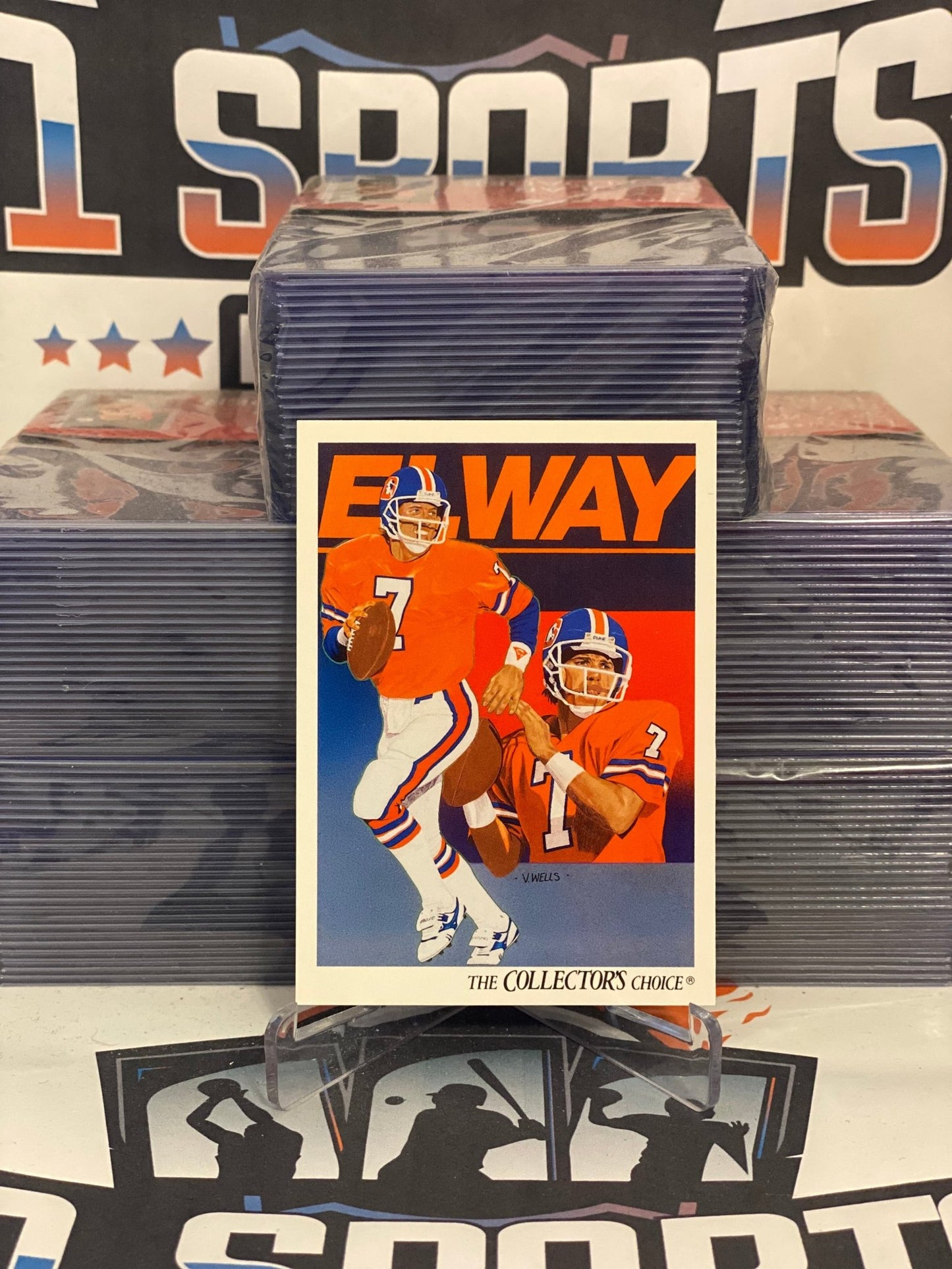 1991 Upper Deck (Broncos Checklist) John Elway #75