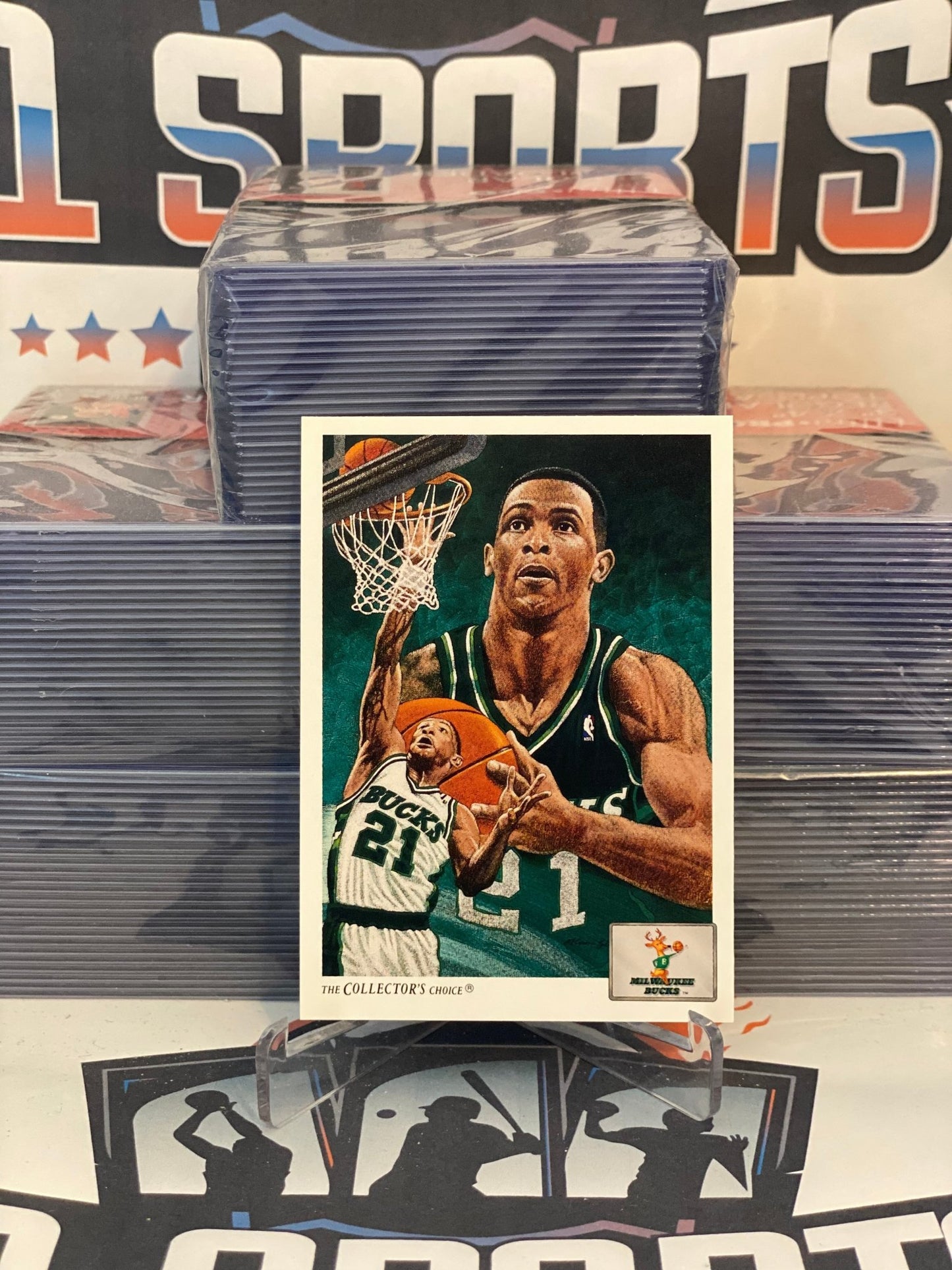 1991 Upper Deck (Team Checklist Art Card) Alvin Robertson #73