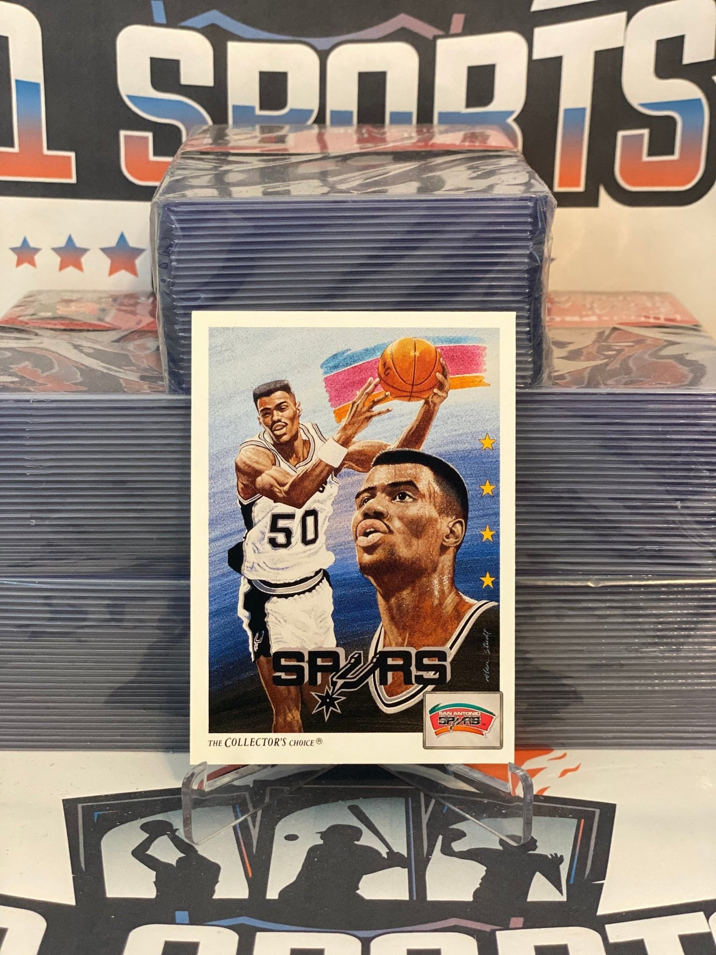 1991 Upper Deck (Team Checklist Art Card) David Robinson #94