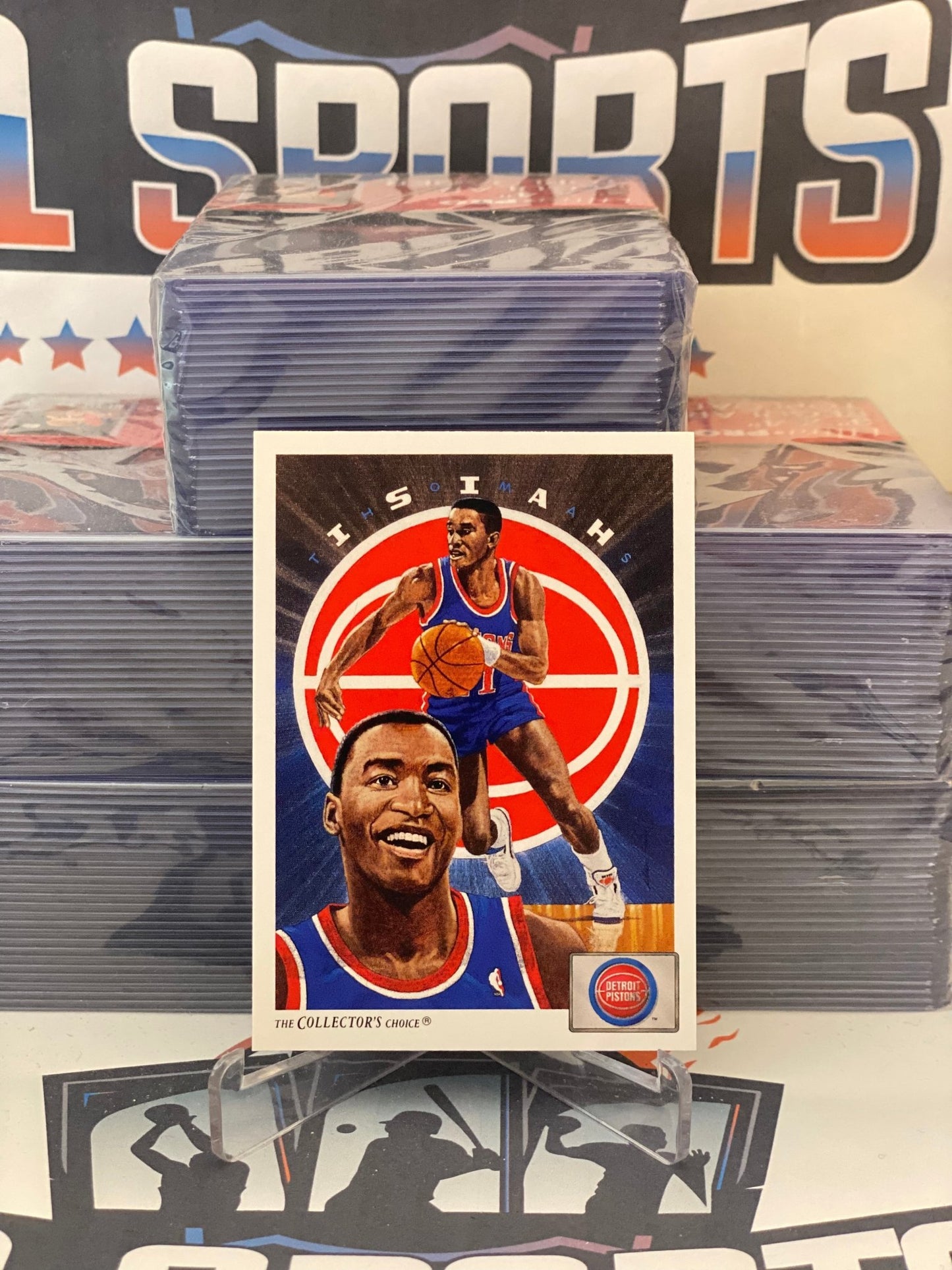 1991 Upper Deck (Team Checklist Art Card) Isiah Thomas #91