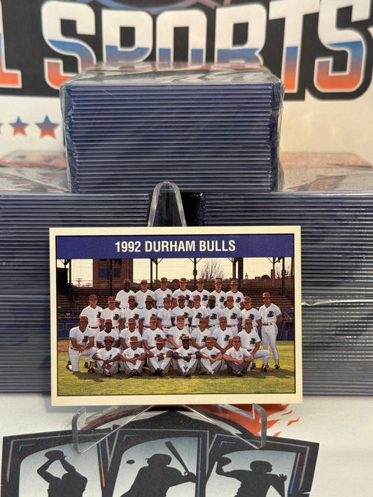 1992 Herald-Sun Newspapers (Durham Bulls Team Card) Chipper Jones #NNO