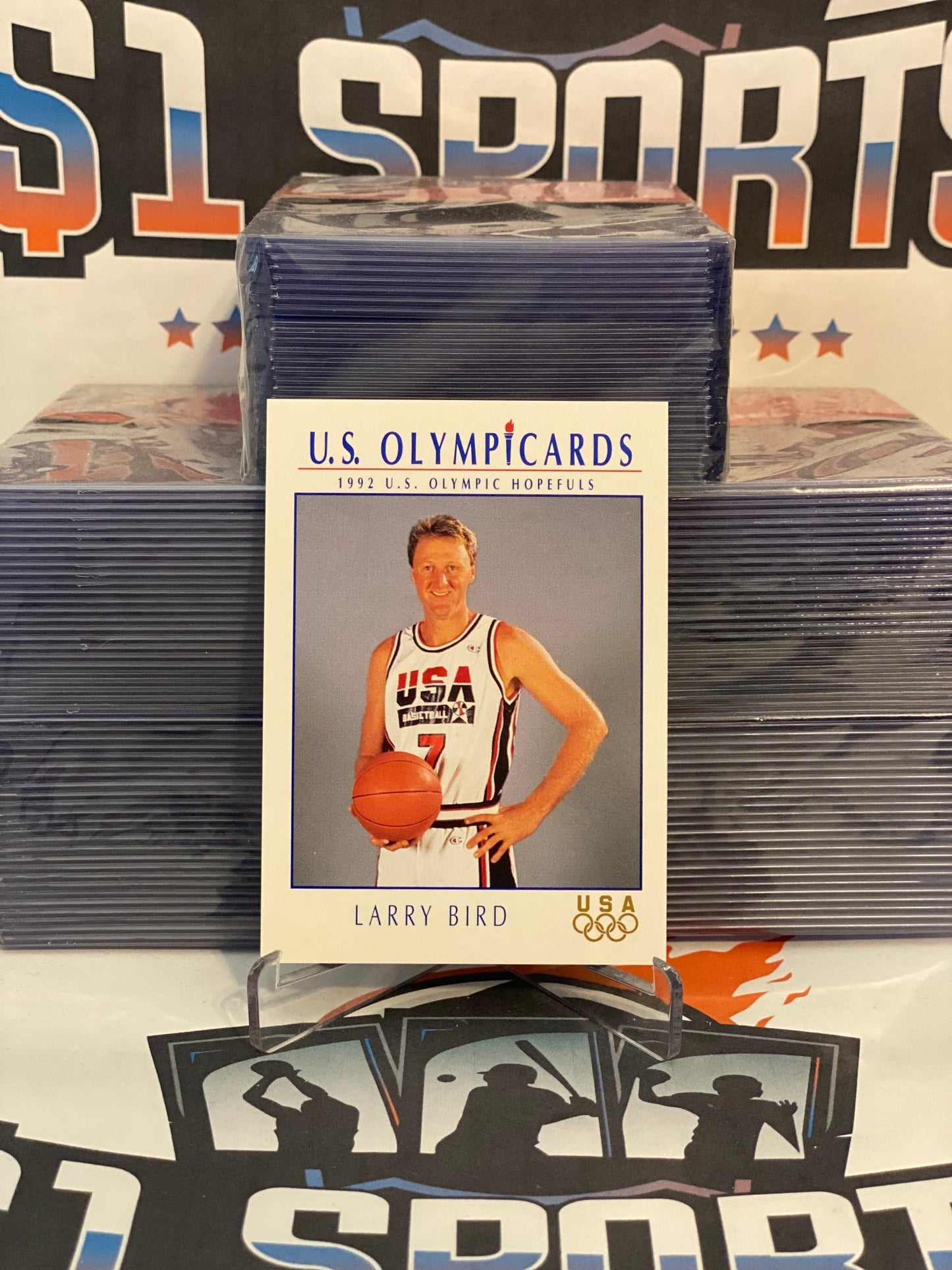 1992 Impel U.S. Olympics Larry Bird #9