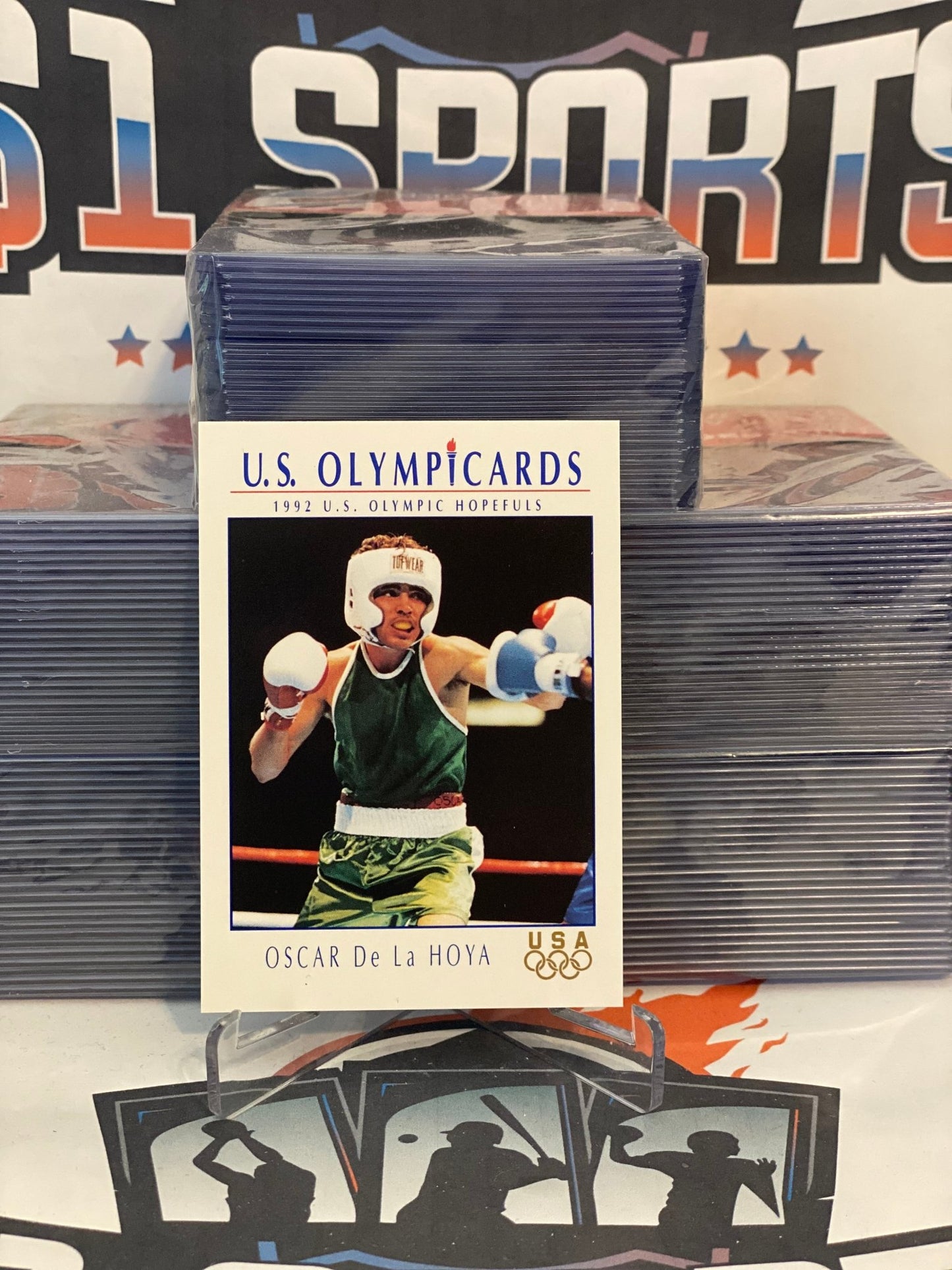 1992 Impel U.S. Olympics Oscar De La Hoya Rookie #23