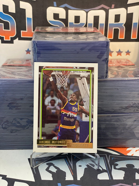 1992 Topps (Gold, 2nd Year) Dikembe Mutombo #281