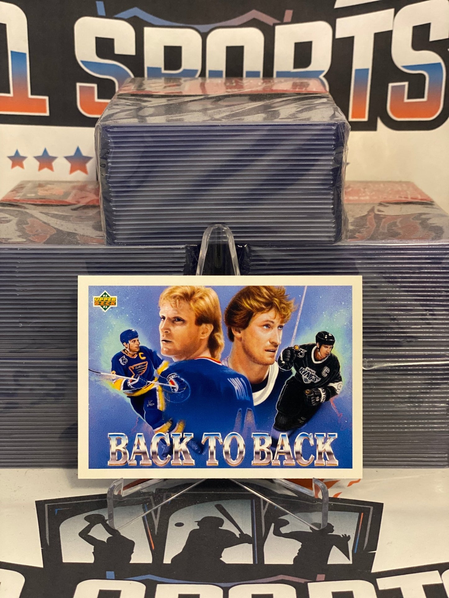 1992 Upper Deck (Back-to-Back) Brett Hull & Wayne Gretzky #423