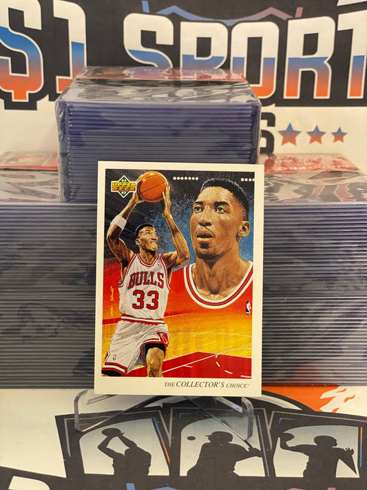 1992 Upper Deck (Bulls Checklist) Scottie Pippen #37