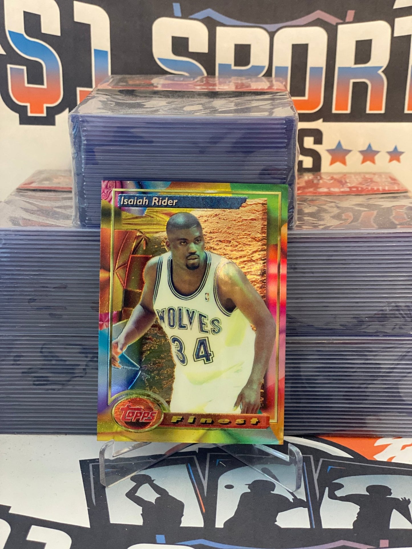 1993 Topps Finest Isaiah Rider Rookie #79