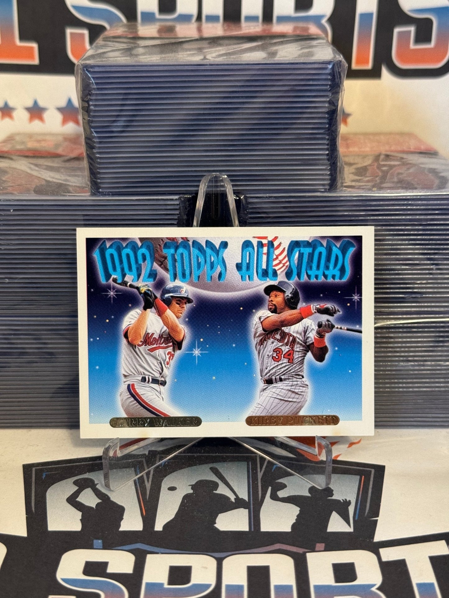 1993 Topps (Gold, All-Stars) Kirby Puckett & Larry Walker #406