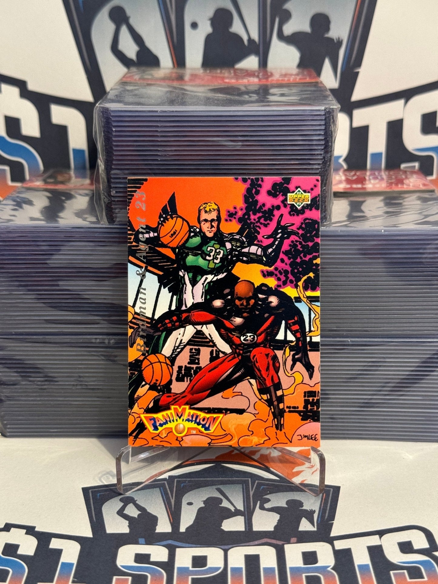 1993 Upper Deck (Fanimation) Michael Jordan & Larry Bird #510