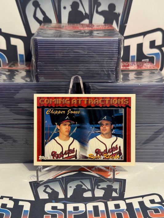1994 Topps (Coming Attractions) Chipper Jones & Ryan Klesko Rookie #777