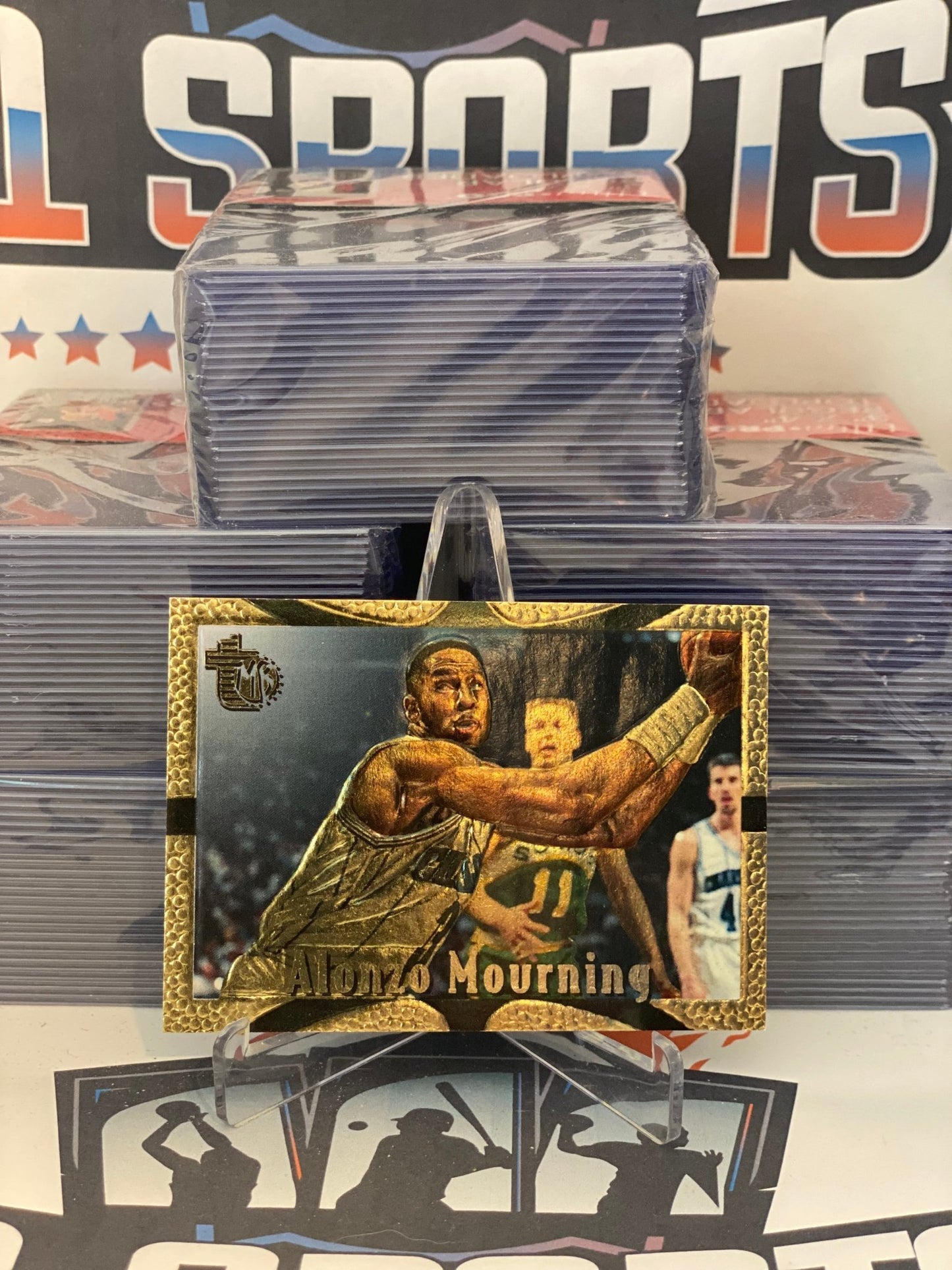 1994 Topps Embossed Alonzo Mourning #12