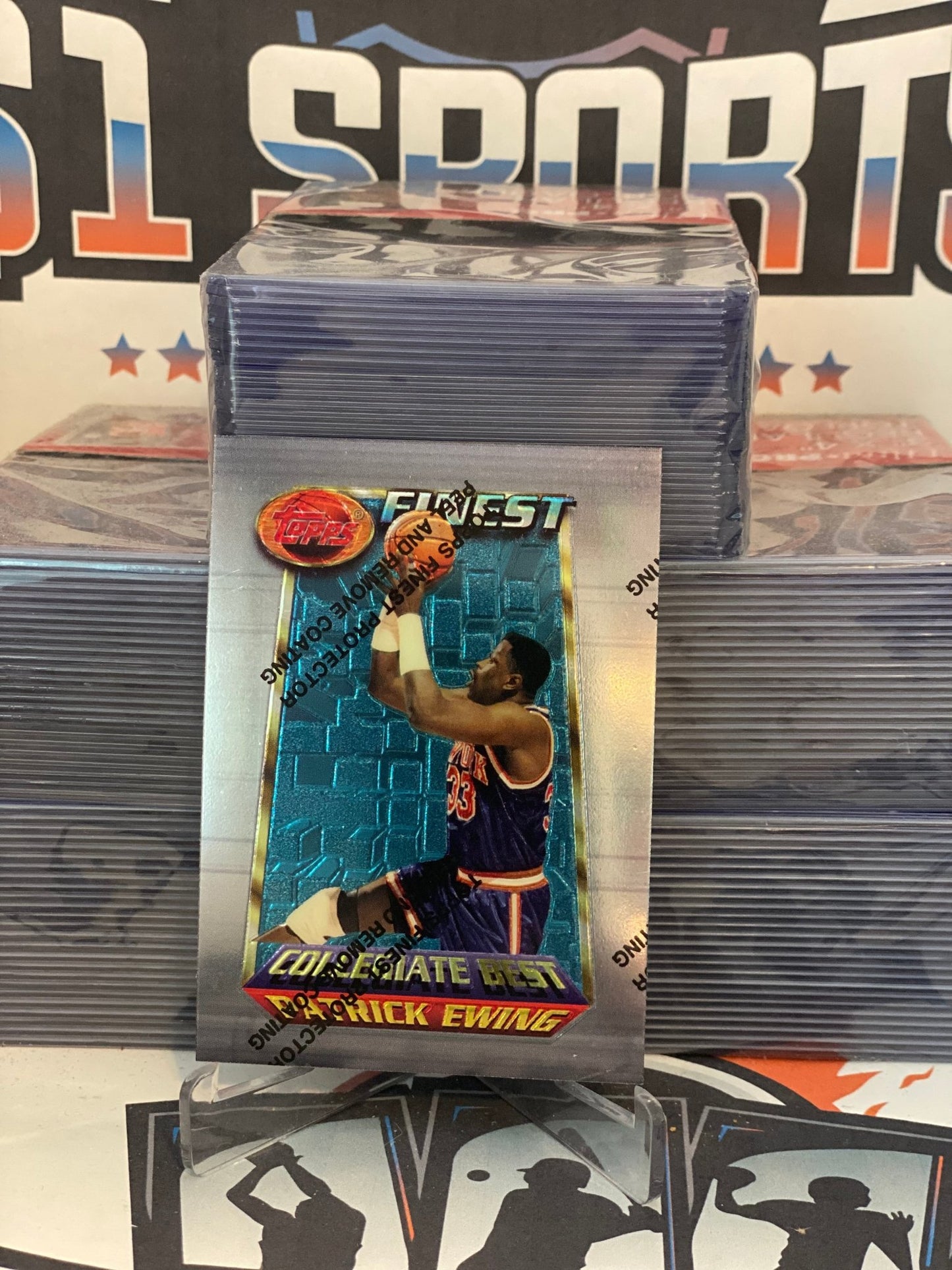 1994 Topps Finest (Collegiate Best) Patrick Ewing #225