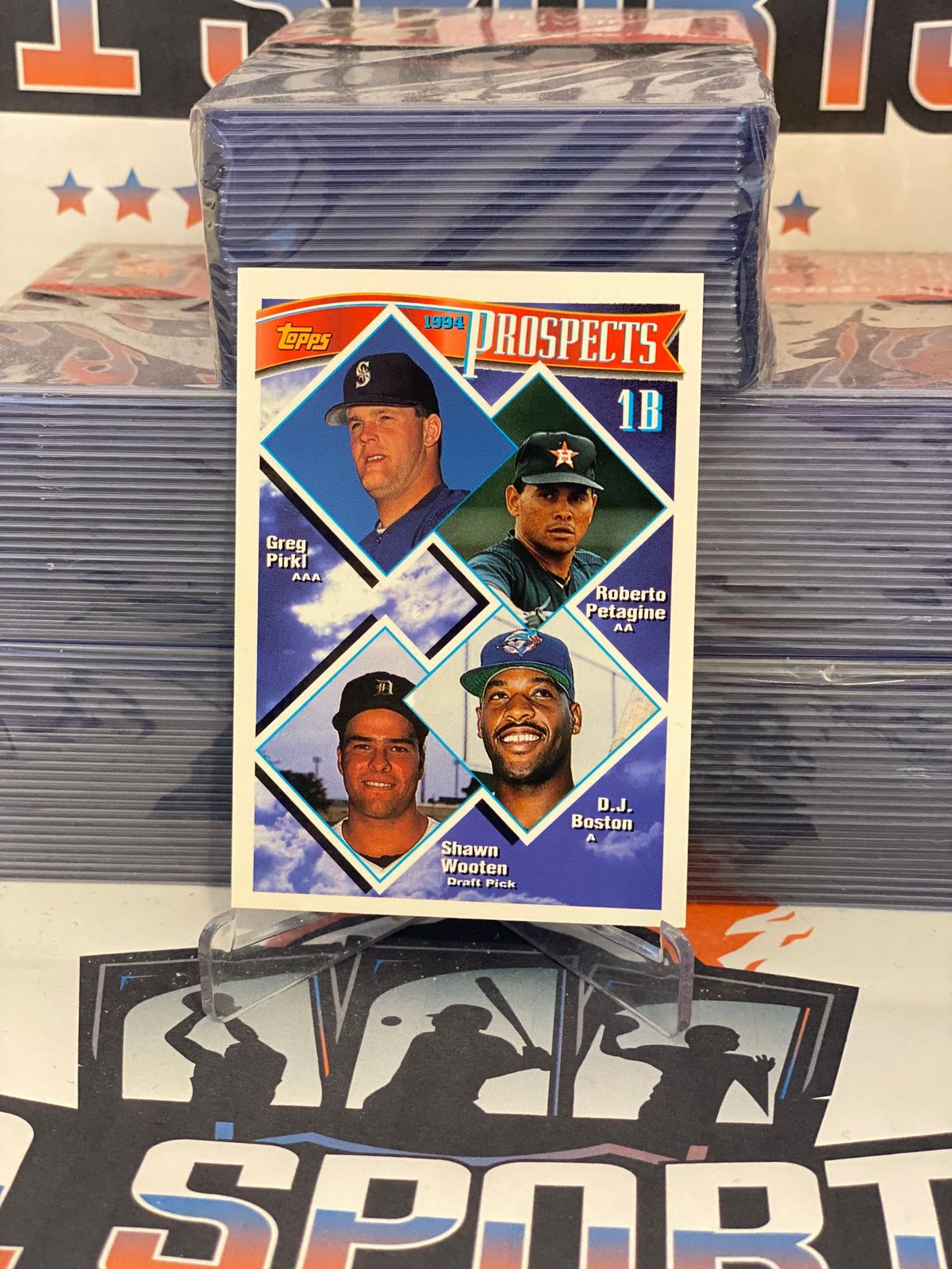 1994 Topps (Prospects) Roberto Petagine, D.J. Boston, Shawn Wooten, Greg Pirkl Rookie #448