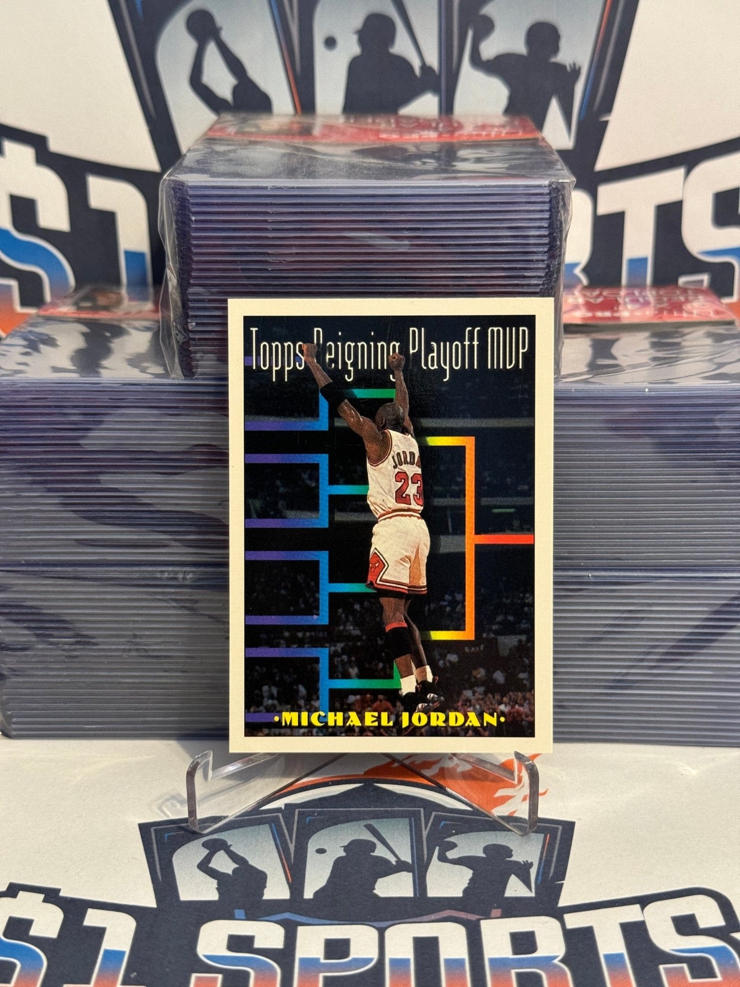 1994 Topps (Reigning Playoff MVP) Michael Jordan #199