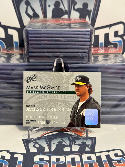 1995 Donruss Studio Mark McGwire #141