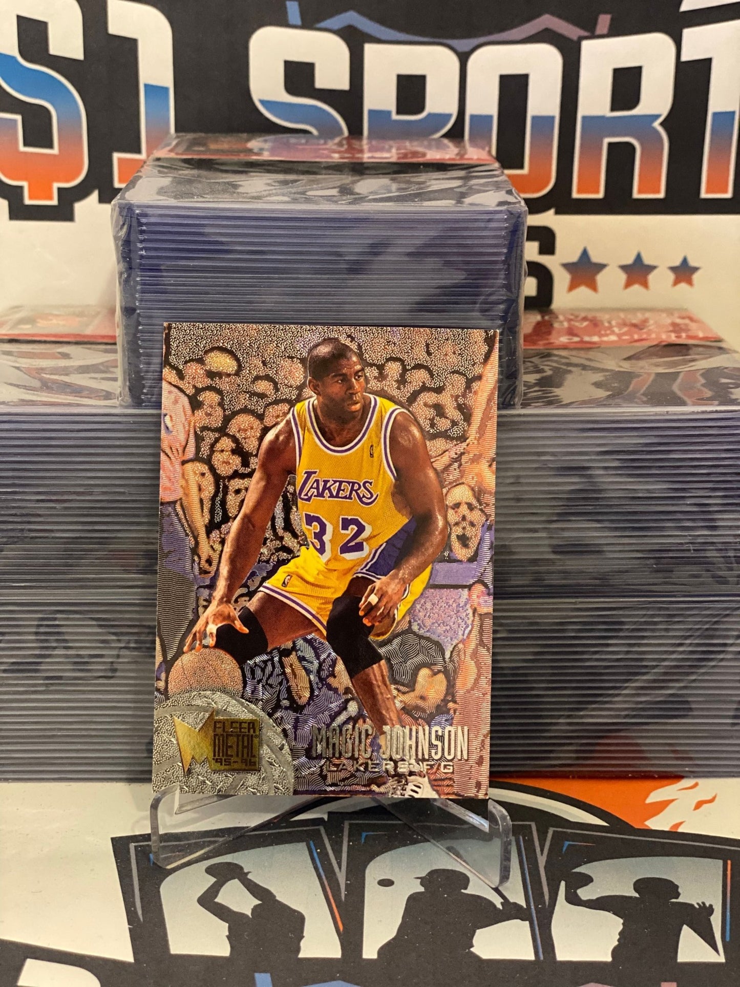 1995 Fleer Metal Magic Johnson #161