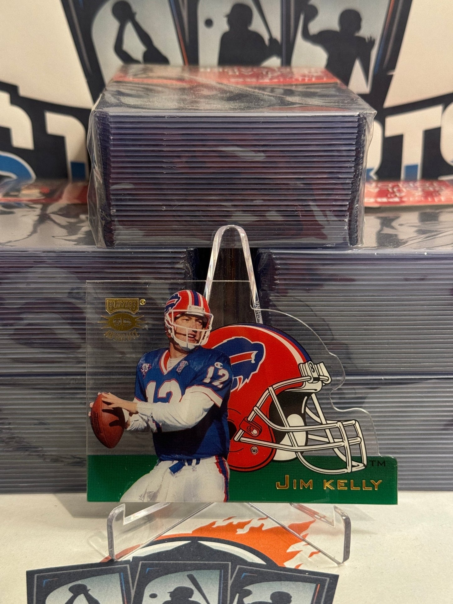 1995 Playoff Absolute (Die-Cut Helmet) Jim Kelly #HDC2