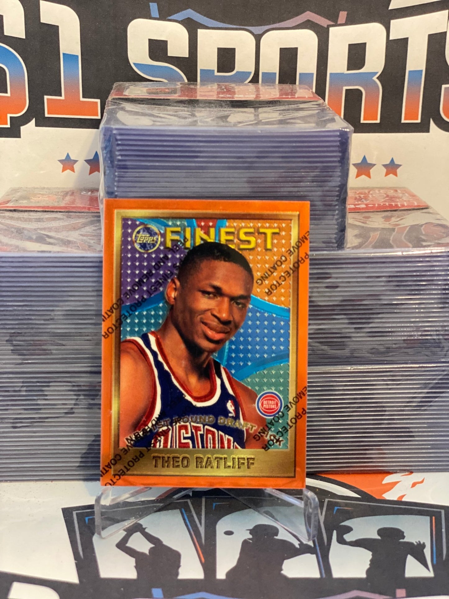 1995 Topps Finest Theo Ratliff Rookie #128