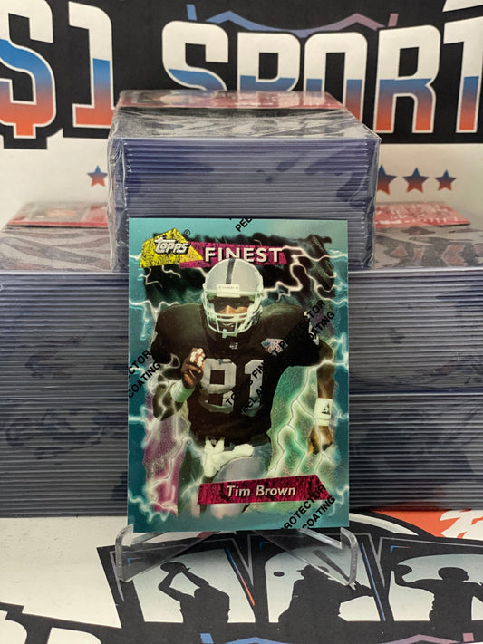 1995 Topps Finest Tim Brown #111