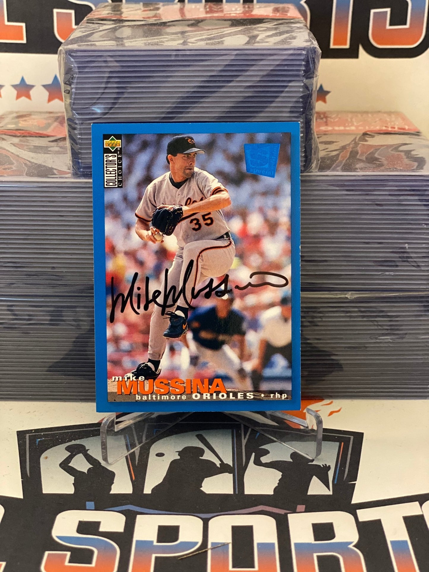 1995 Upper Deck Collector's Choice (Hand-Signed Auto) Mike Mussina #157