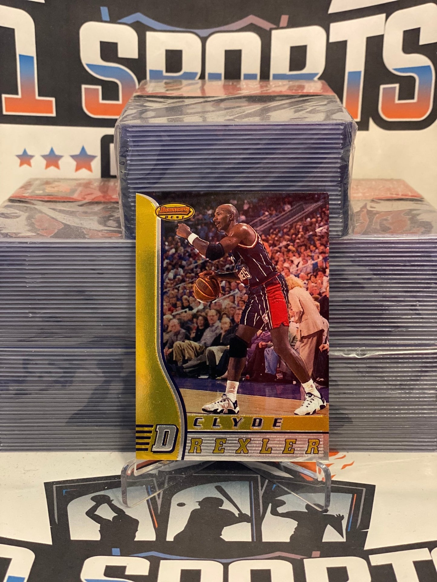 1996 Bowman's Best Clyde Drexler #75