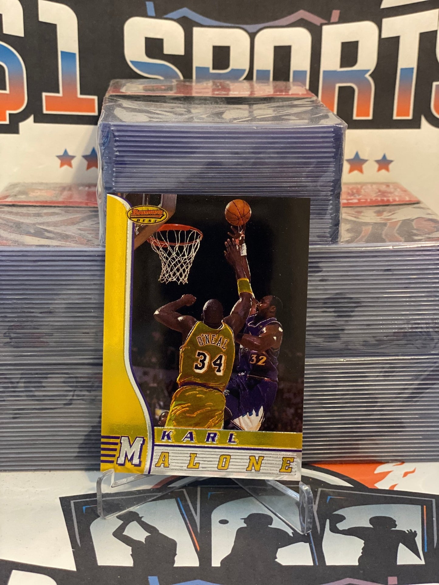 1996 Bowman's Best Karl Malone #55