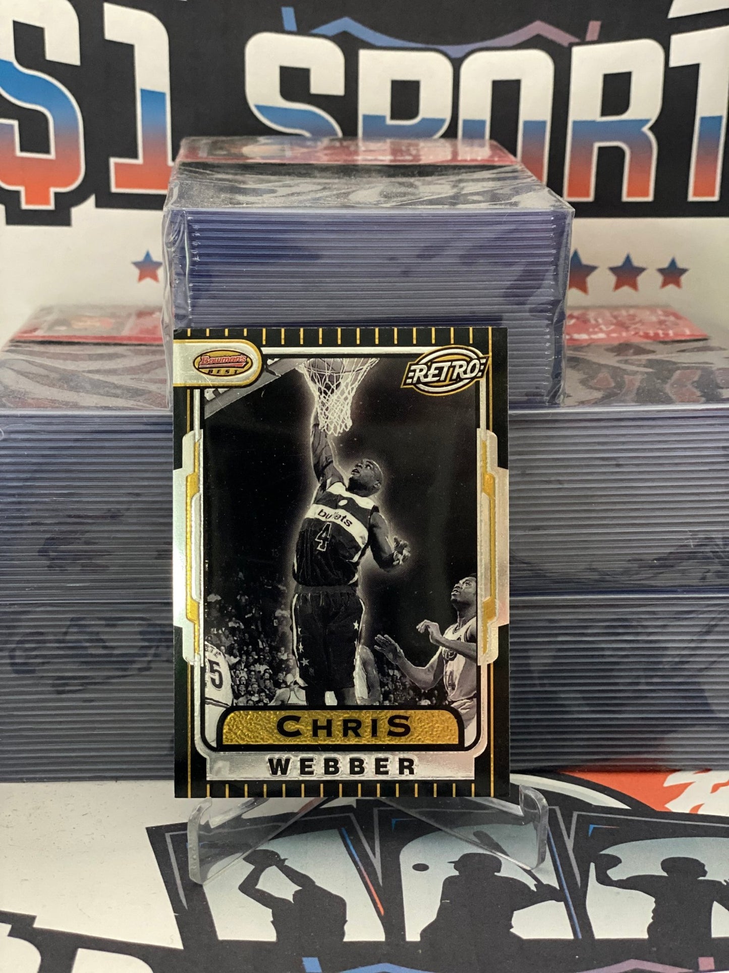 1996 Bowman's Best (Retro) Chris Webber #TB2