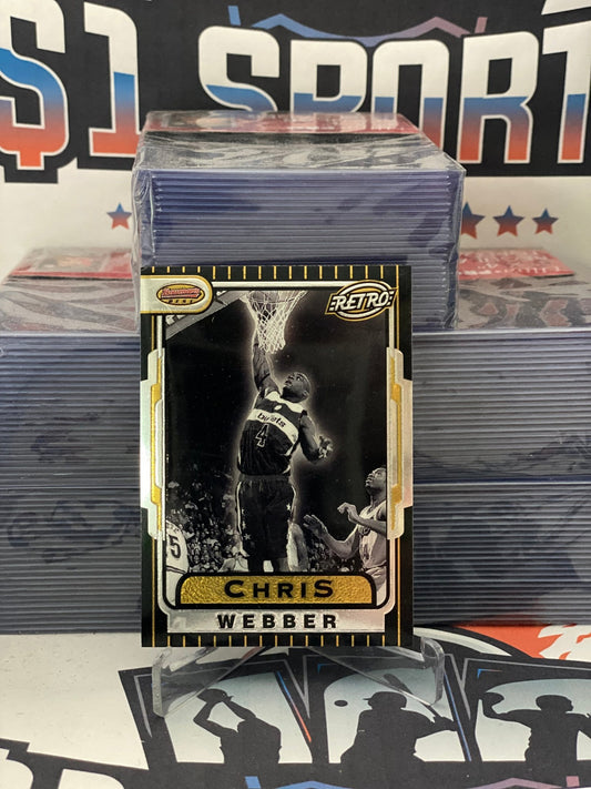 1996 Bowman's Best (Retro) Chris Webber #TB2